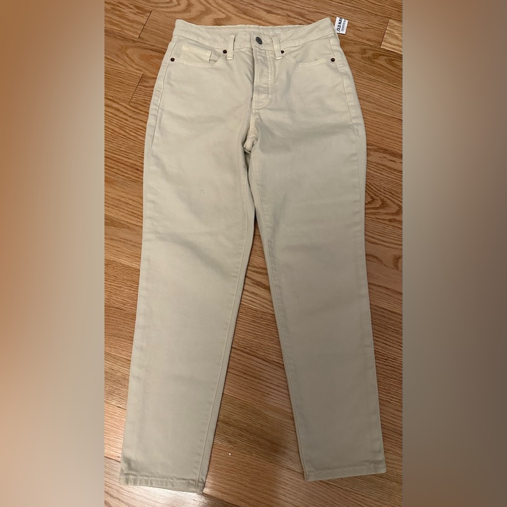 Old Navy tan color button fly O.G. Straight leg